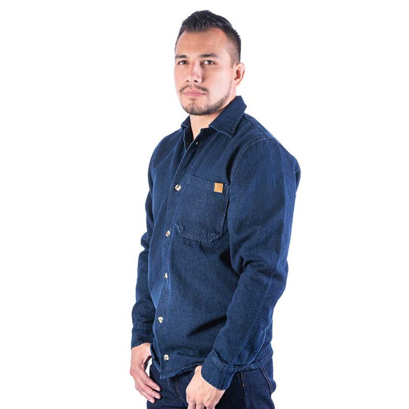 Camisa Work | Camisola de Mezclilla industrial uso rudo Hombre 14 oz