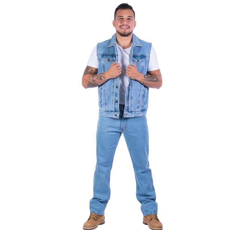 Chaleco Work para Hombre | mezclilla de uso rudo de 14 oz