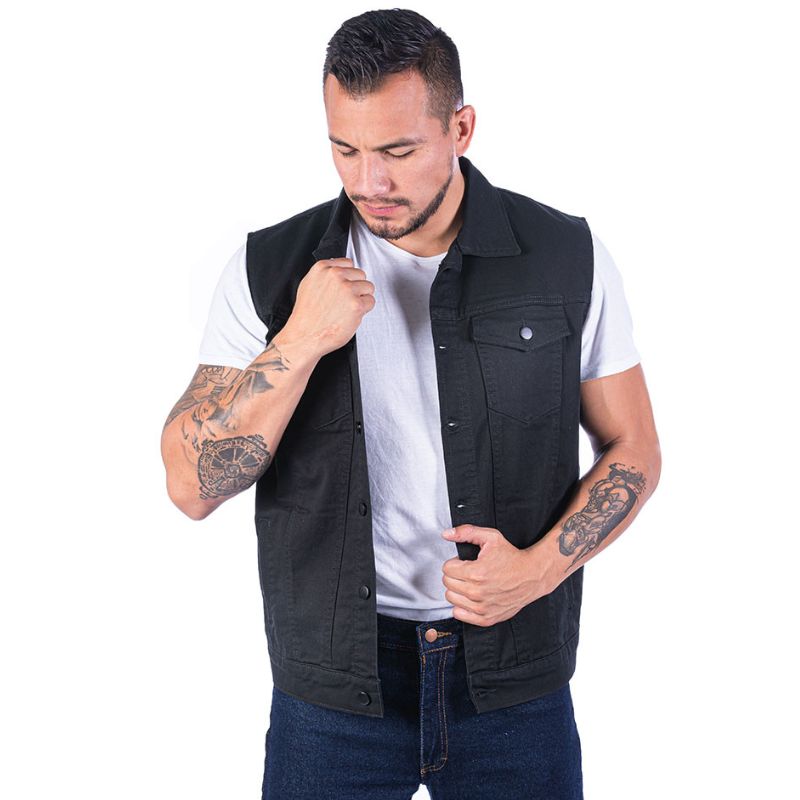 Chaleco Work para Hombre | mezclilla de uso rudo de 14 oz