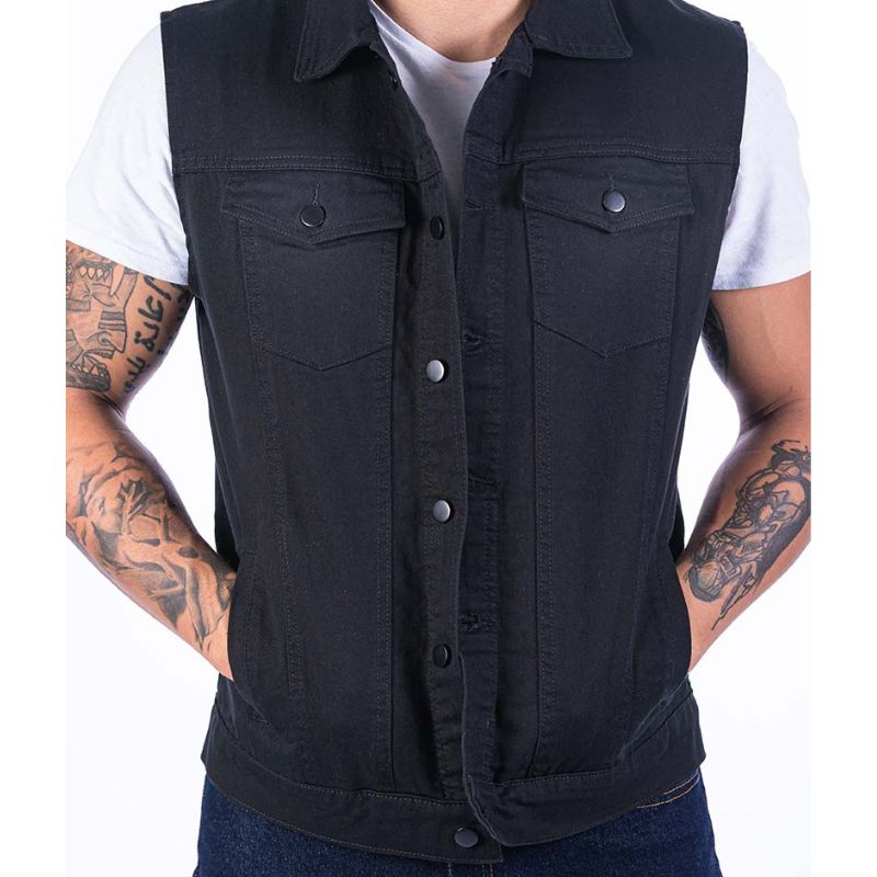 Chaleco Work para Hombre | mezclilla de uso rudo de 14 oz