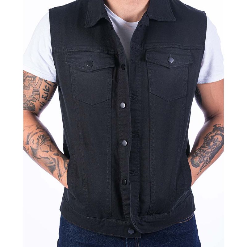 Chaleco Work para Hombre | mezclilla de uso rudo de 14 oz