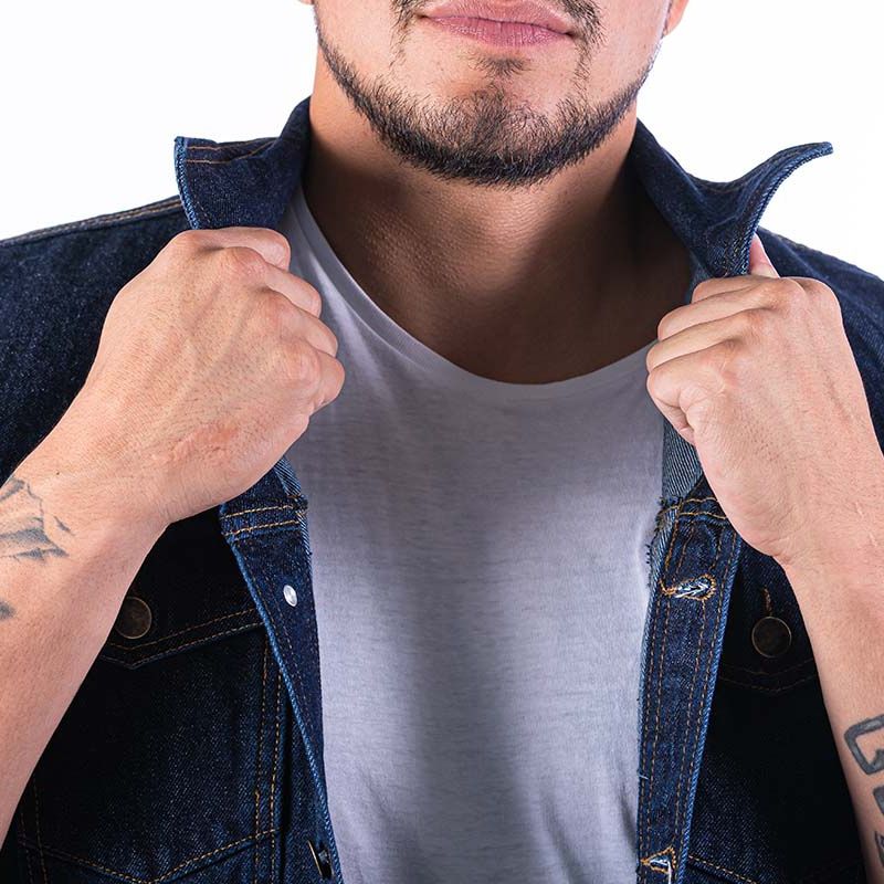 Chaleco Work para Hombre | mezclilla de uso rudo de 14 oz