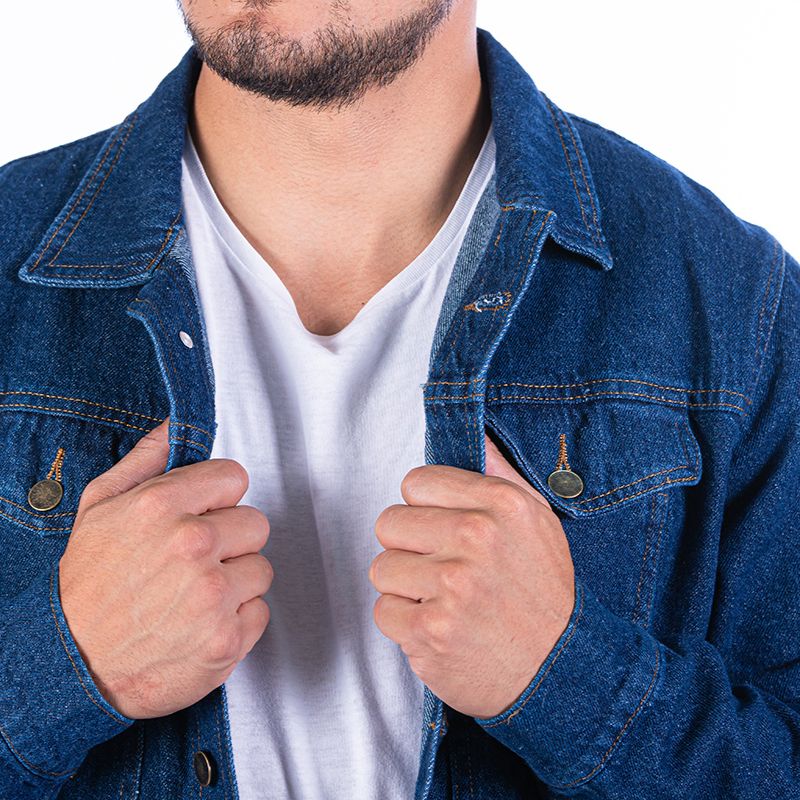 Chamarra de Mezclilla industrial para trabajo para Hombre | Mezclilla de uso rudo de 14 oz