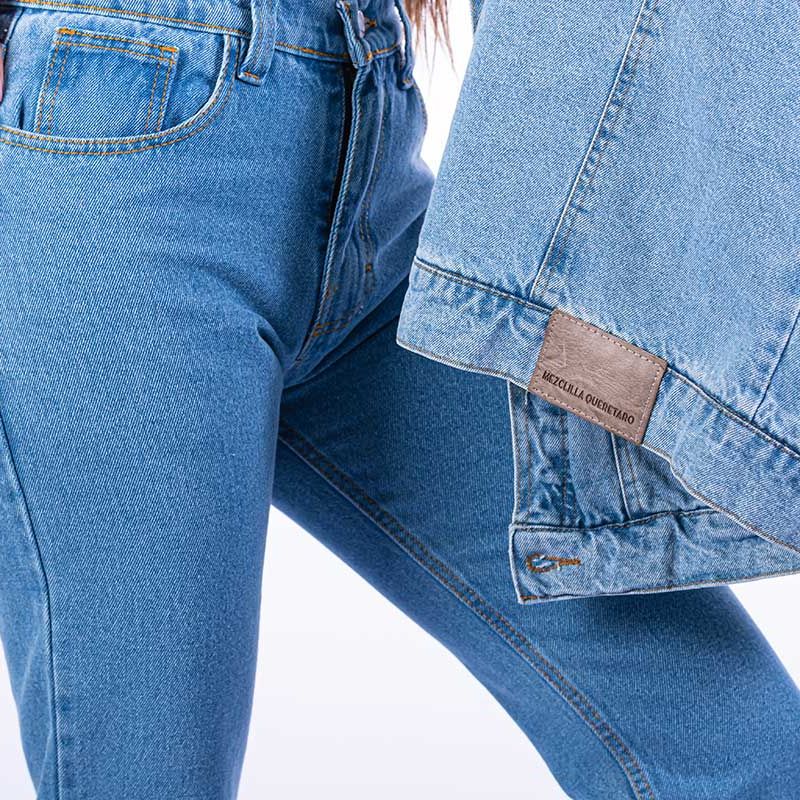 Chamarra de mezclilla industrial para trabajo mujer | Mezclilla de uso rudo de 14 oz