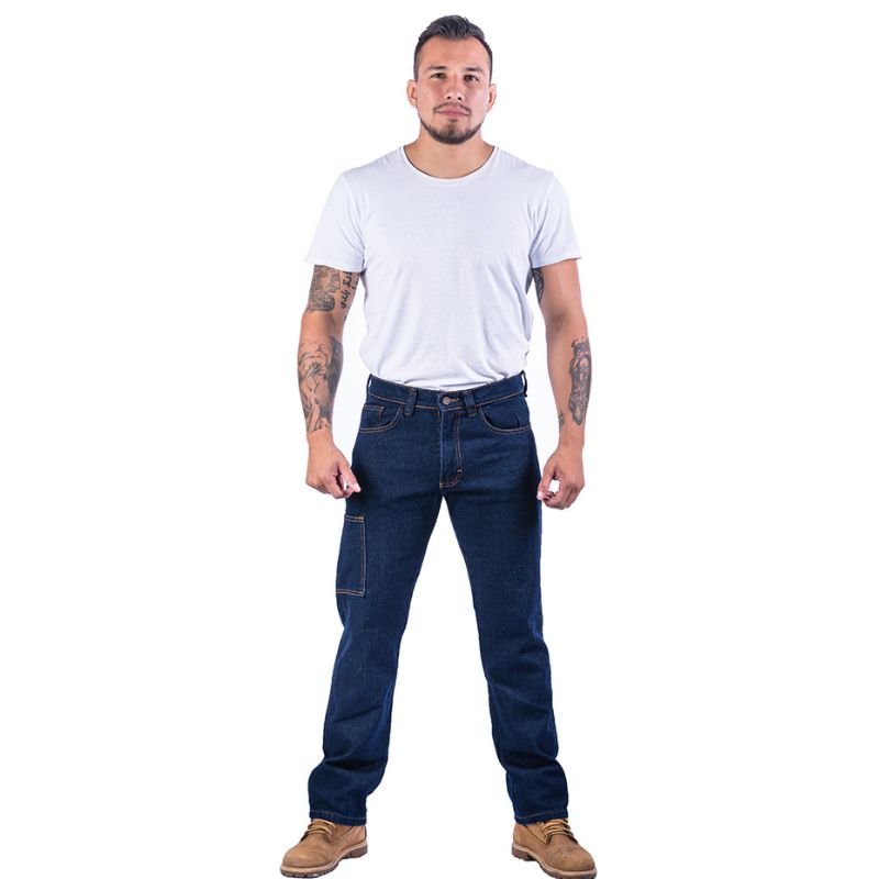 Pantalón de mezclilla Work Cargo 14 oz