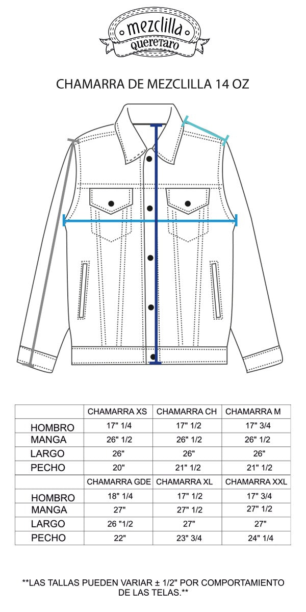 Camisola de Mezclilla de 14 oz – Dresel Mezclilla – Uniformes