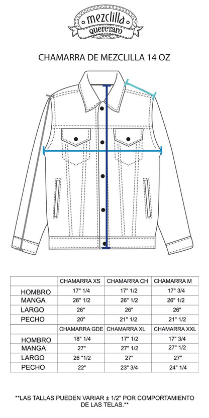 Chamarra de mezclilla industrial para trabajo cinta reflejante unisex | Mezclilla de uso rudo de 14 oz