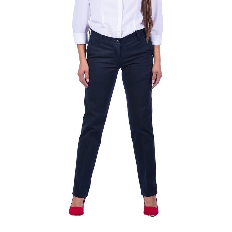 Pantalon de gabardina online blanco mujer